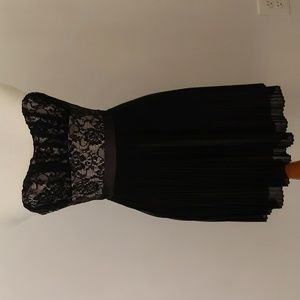 Beautiful black laced halter top dress